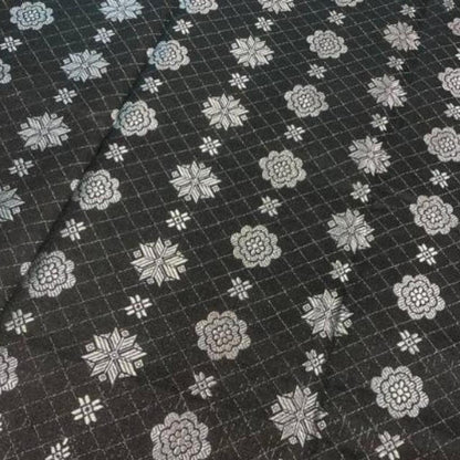 KAMDAR Songket Metallic Bunga Tabur Bidang 44" Open Meter (Kain Ela) - Ironless & Tak Jarang