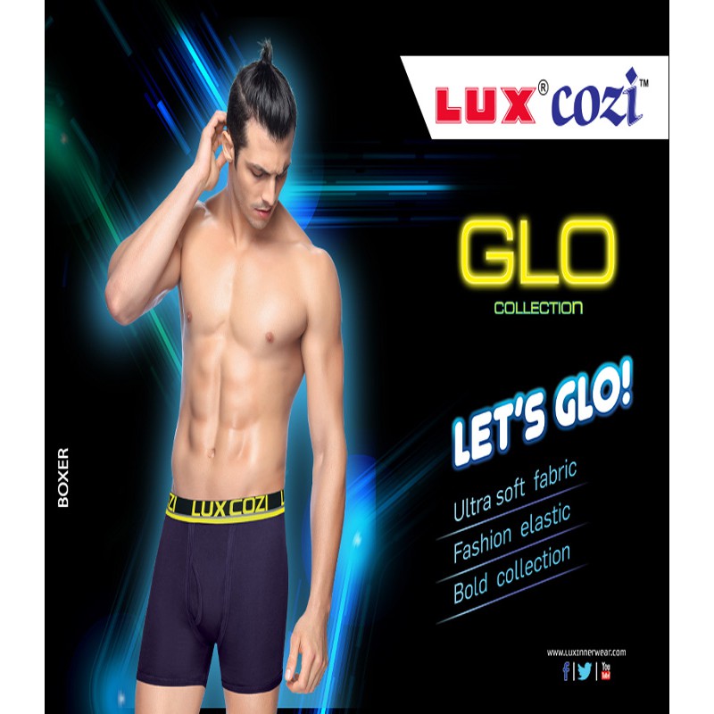 Lux Cozi Glo Men'S Boxer Shorts 3 Pc Pack ( Ready Stock)