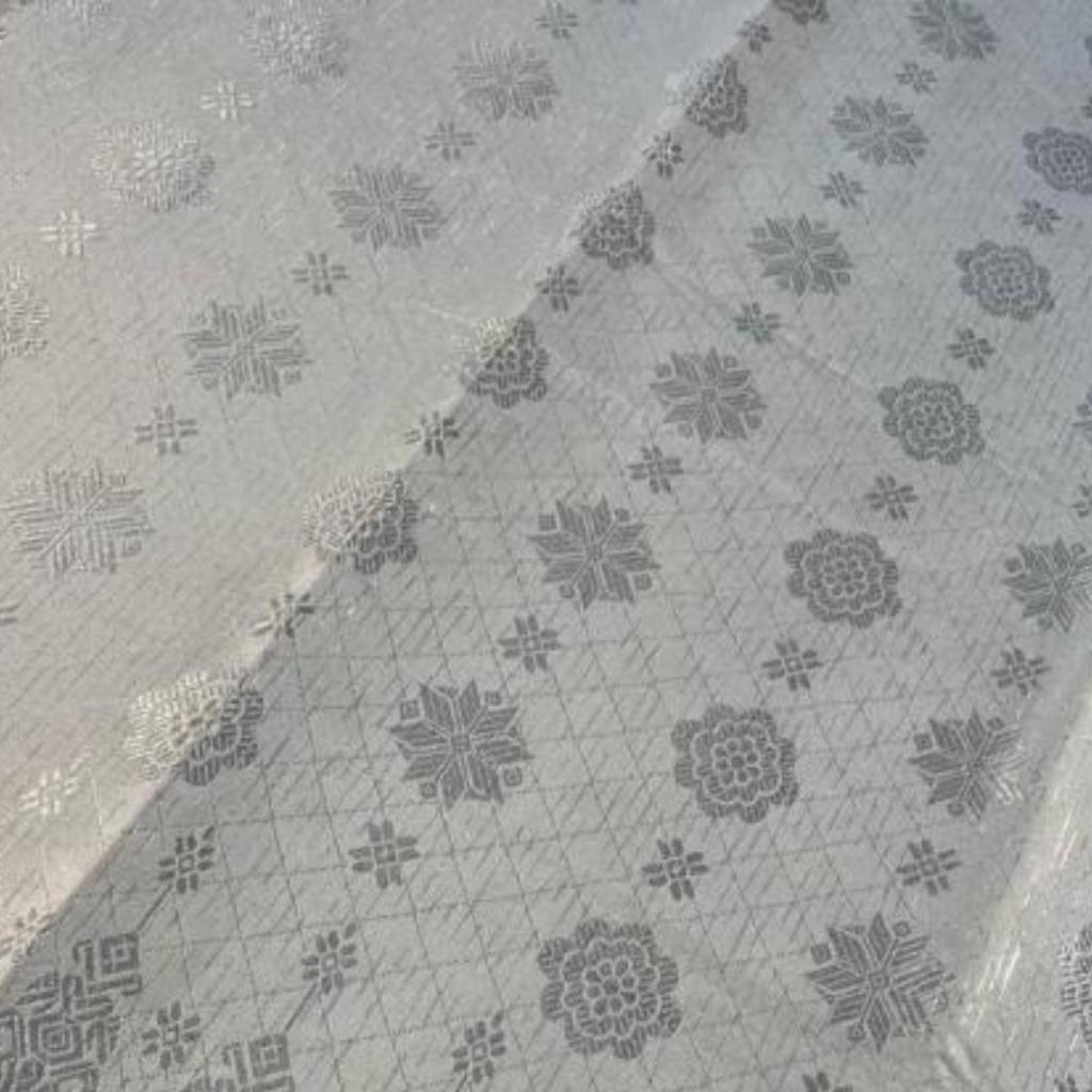 KAMDAR Songket Metallic Bunga Tabur Bidang 44" Open Meter (Kain Ela) - Ironless & Tak Jarang