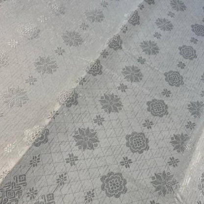 KAMDAR Songket Metallic Bunga Tabur Bidang 44" Open Meter (Kain Ela) - Ironless & Tak Jarang