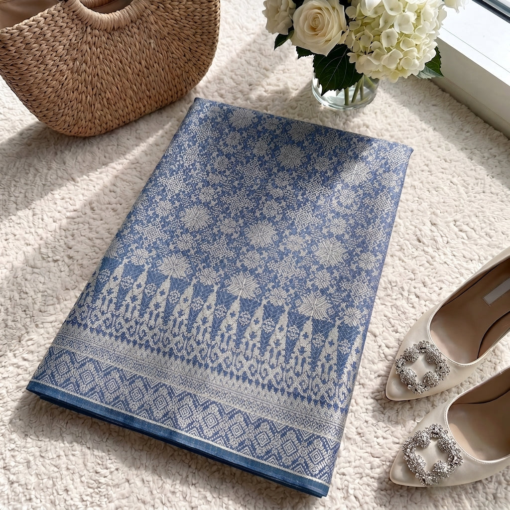 KAMDAR – Gemilang Raya Songket Metallic Kain Pasang | Songket Mewah Berkilauan – 2M/4M