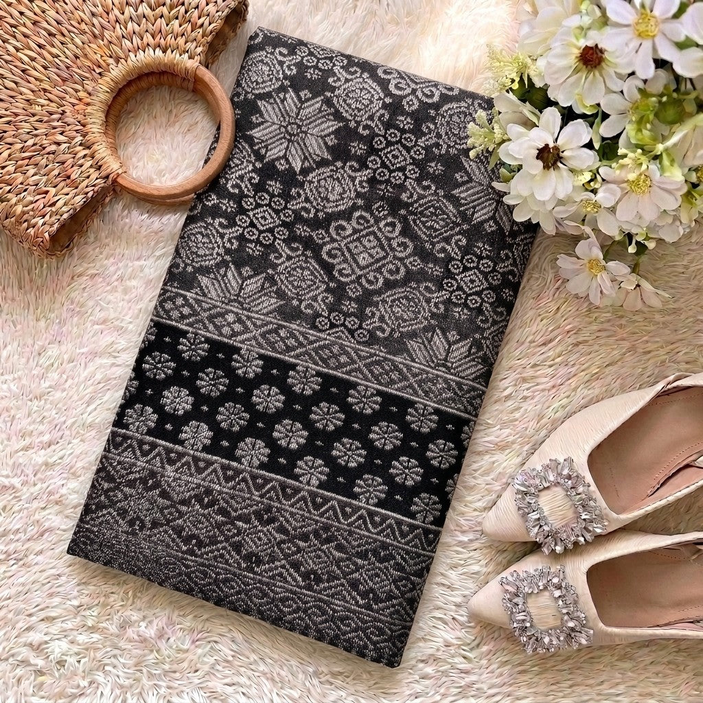 KAMDAR Srikandi Asmara Metallic Songket | Kain Songket Berkilat Ironless Tak Jarang | Bidang 44