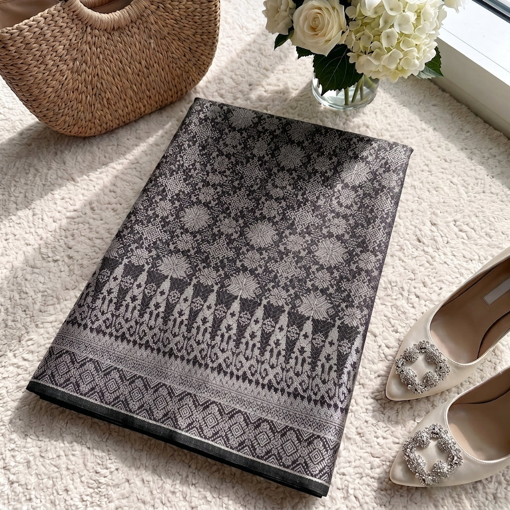 KAMDAR – Gemilang Raya Songket Metallic Kain Pasang | Songket Mewah Berkilauan – 2M/4M