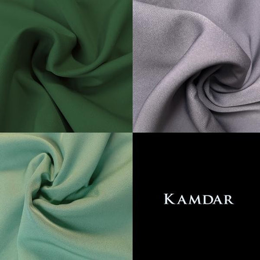 KAMDAR Open Meter Oriana Italian Stretch Crepe Polyester Bidang 58"