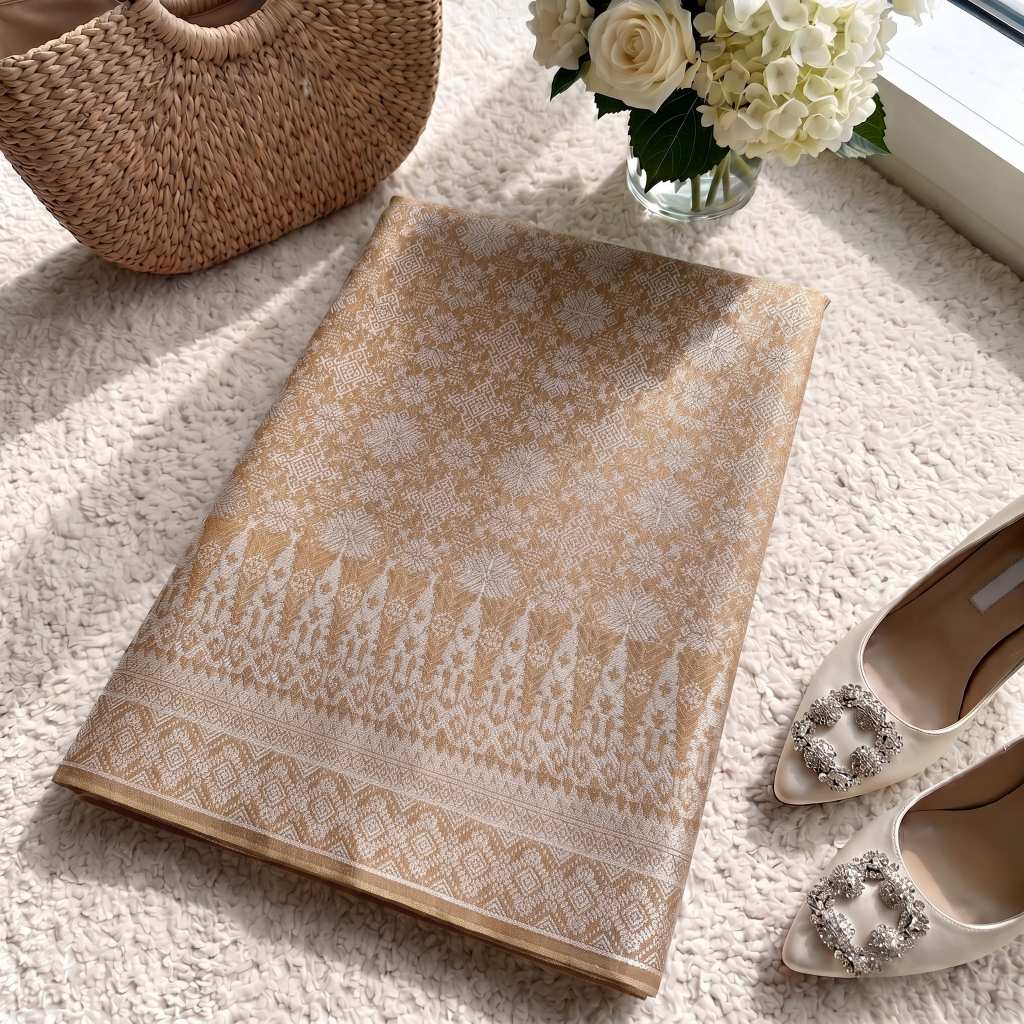 KAMDAR – Gemilang Raya Songket Metallic Kain Pasang | Songket Mewah Berkilauan – 2M/4M