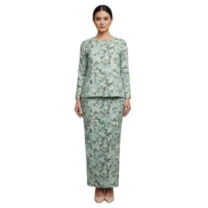 KAMDAR Mirella Kurung Kedah Modern Satin • Round Neck • Loose Fit • Full Elastic • S–3XL