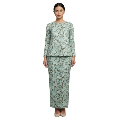 KAMDAR Mirella Kurung Kedah Modern Satin • Round Neck • Loose Fit • Full Elastic • S–3XL