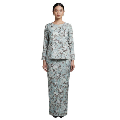KAMDAR Mirella Kurung Kedah Modern Satin • Round Neck • Loose Fit • Full Elastic • S–3XL