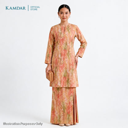 KAMDAR – Cempaka Baju Kurung Pesak Gantung Vatican Premium Wanita | Set Moden Eksklusif | S-3XL