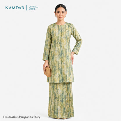 KAMDAR – Cempaka Baju Kurung Pesak Gantung Vatican Premium Wanita | Set Moden Eksklusif | S-3XL