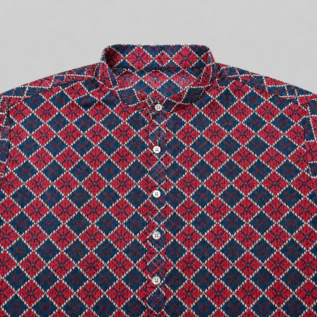 KAMDAR – Baju Kurta Panjang Lelaki Corak Diamond Sequin | Baju Deepavali Mewah