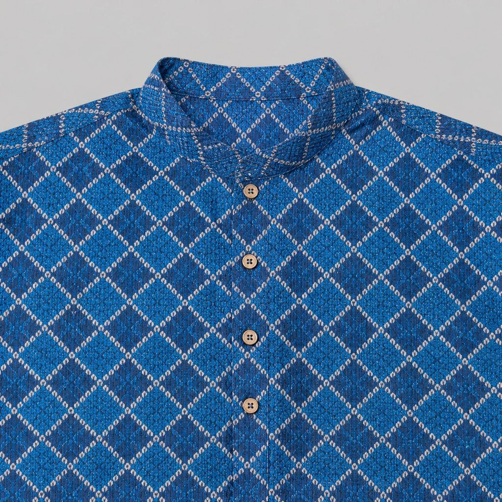 KAMDAR – Baju Kurta Panjang Lelaki Corak Diamond Sequin | Baju Deepavali Mewah