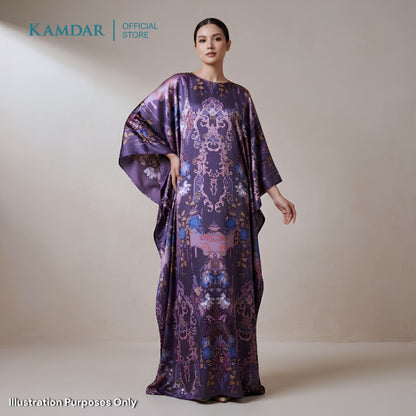 KAMDAR – Julian Satin Digital Prints | Corak Oriental Baroque | Kain Baju Kurung