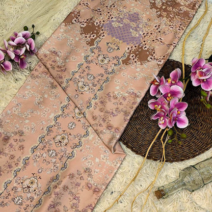 KAMDAR – Julian Satin Digital Prints | Corak Oriental Baroque | Kain Baju Kurung