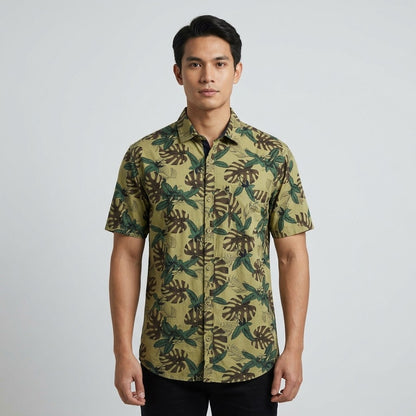 KAMDAR Avaro Shirt Lelaki | Kemeja Lengan Pendek Moden | Smart Casual & Daily Wear | M-5XL