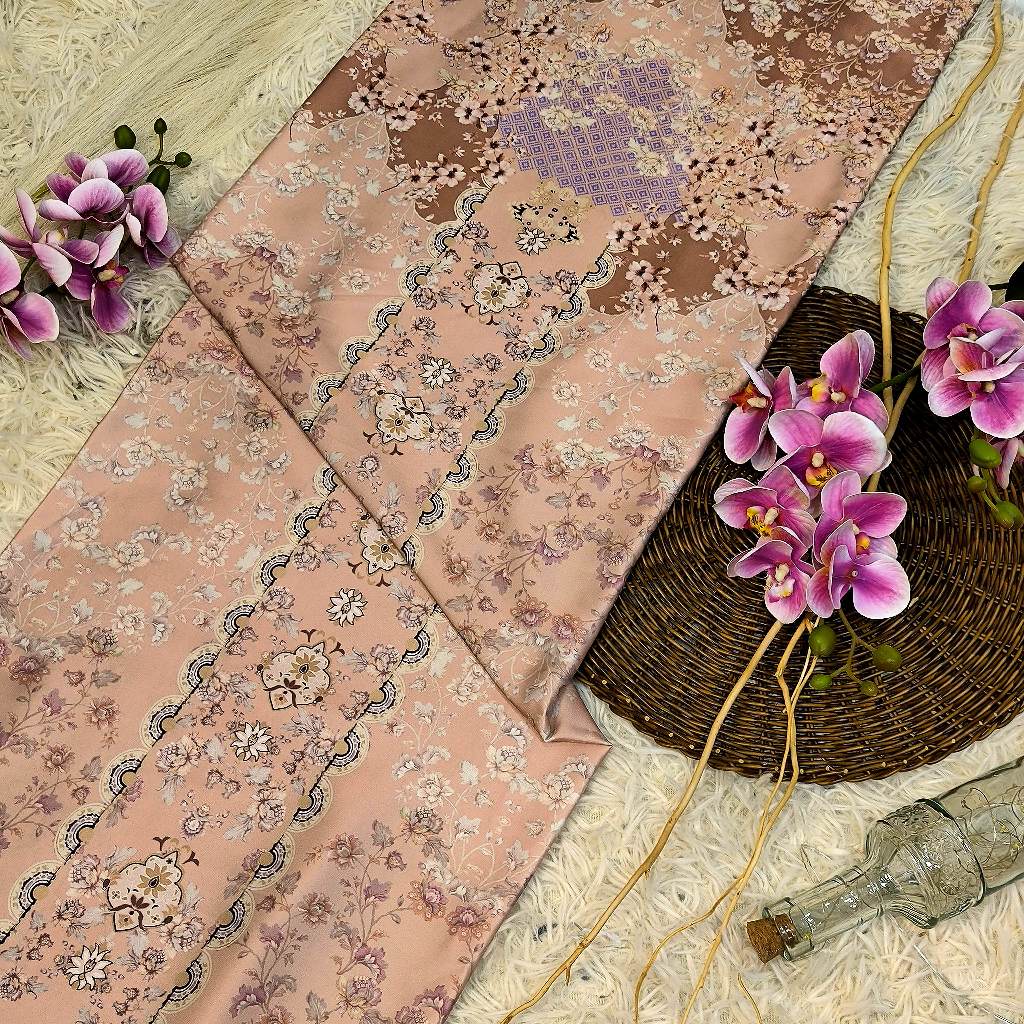 KAMDAR – Julian Satin Digital Prints | Corak Oriental Baroque | Kain Baju Kurung
