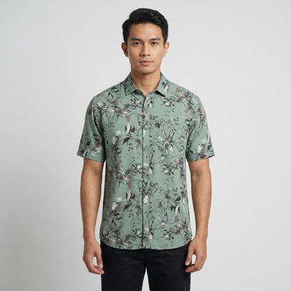 KAMDAR Avaro Shirt Lelaki | Kemeja Lengan Pendek Moden | Smart Casual & Daily Wear | M-5XL