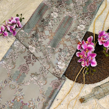 KAMDAR – Julian Satin Digital Prints | Corak Oriental Baroque | Kain Baju Kurung