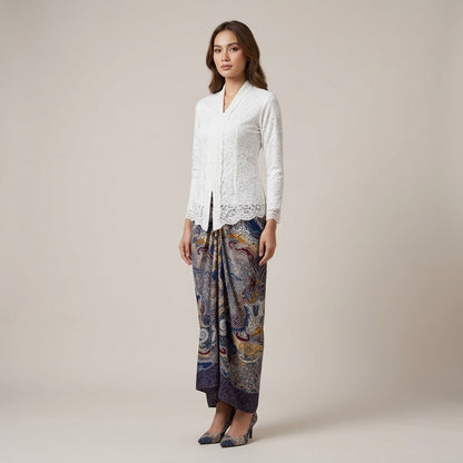 KAMDAR Aliah Instant Pario Skirt | Wrap Skirt Flowy Selesa Tanpa Lilit | Raya & Casual | Free Size