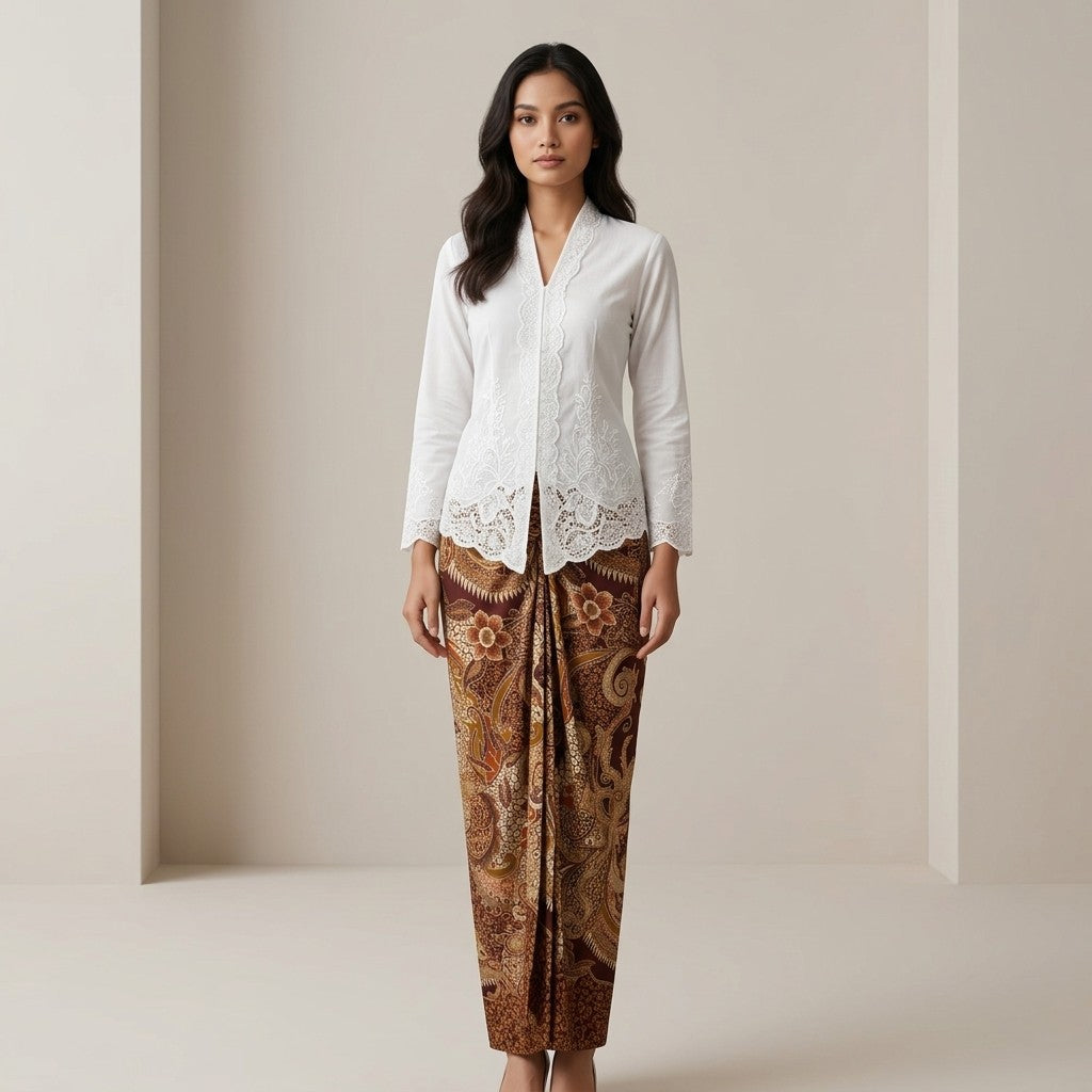 KAMDAR Aliah Instant Pario Skirt | Wrap Skirt Flowy Selesa Tanpa Lilit | Raya & Casual | Free Size