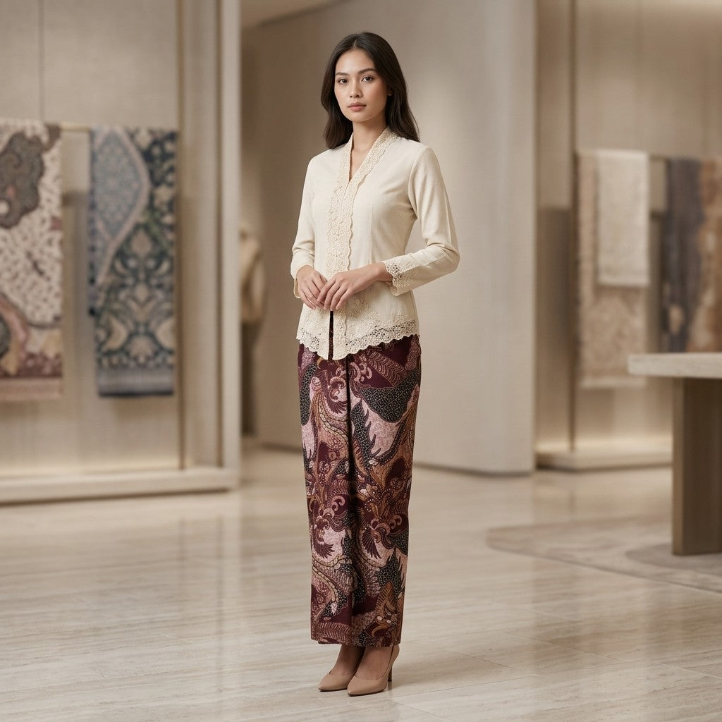 KAMDAR Aliah Instant Pario Skirt | Wrap Skirt Flowy Selesa Tanpa Lilit | Raya & Casual | Free Size