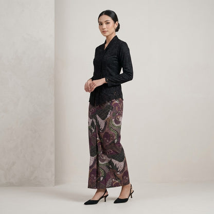 KAMDAR Aliah Instant Pario Skirt | Wrap Skirt Flowy Selesa Tanpa Lilit | Raya & Casual | Free Size