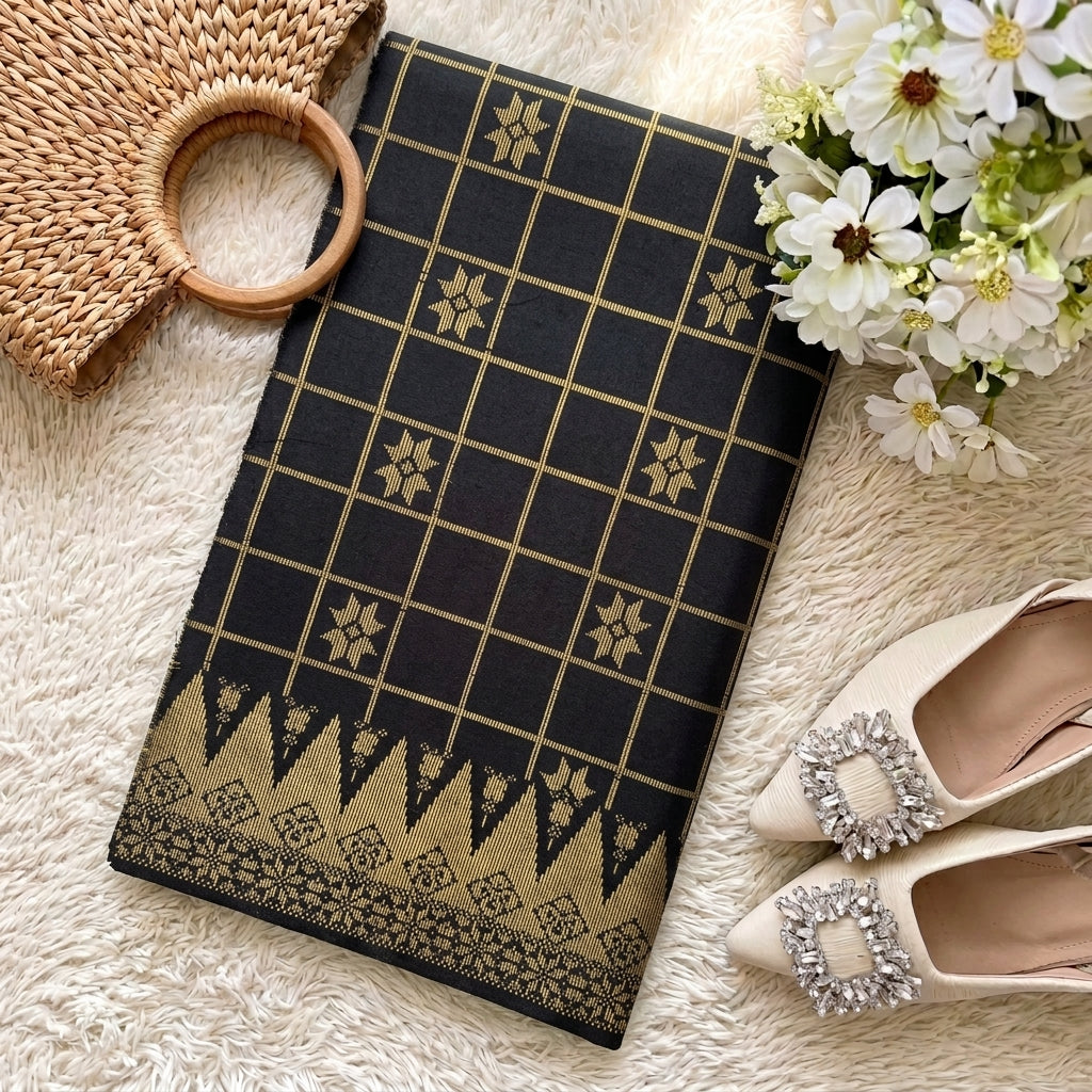 KAMDAR – Cahaya Mutiara Songket Metallic Kain Pasang | Songket Berkualiti Tinggi – 2M/4M