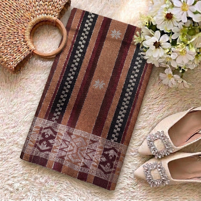 KAMDAR Srikandi Perak Metallic Songket | Kain Songket Berkilat Ironless Tak Jarang | Bidang 44