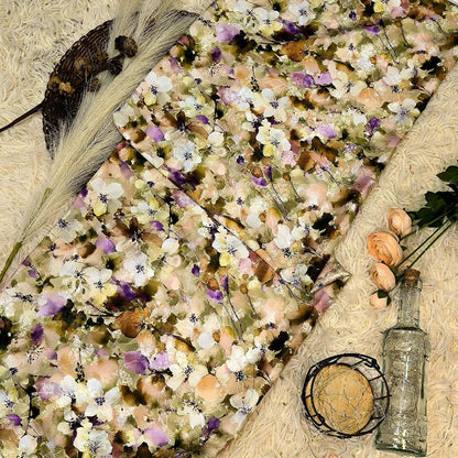 KAMDAR – Serenity Satin Digital Prints | Bunga Watercolour | Satin Premium