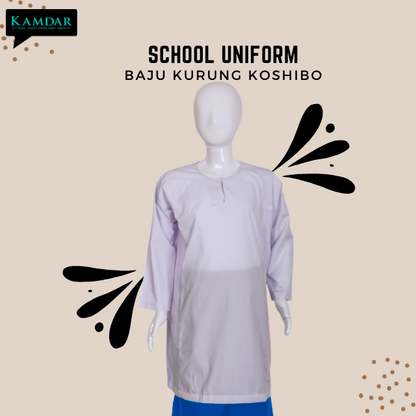 [KAMDAR] UNIFORM BAJU SEKOLAH PUTIH KOSHIBO SIZE 22-46 Kain Koshibo/Kurung Pesak/Baju Sekolah Rendah/Menengah