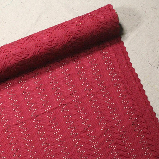 KAMDAR Cotton Embroidery Jacquard Bidang 44"' + Bidang 42" Open Meter (Kain Ela) - Texture & Timbul