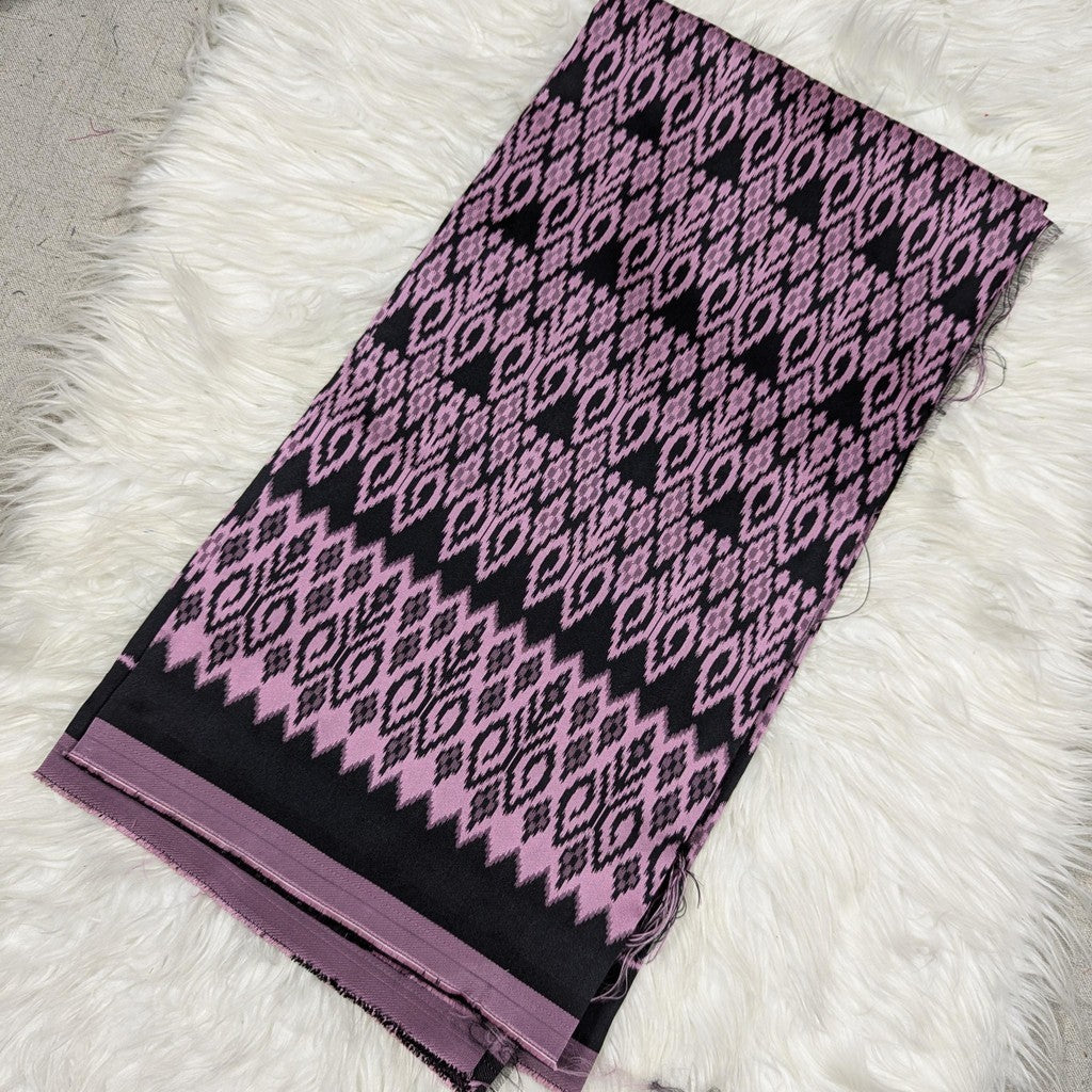 KAMDAR Cotton Embroidery Jacquard Bidang 44"' + Bidang 42" Open Meter (Kain Ela) - Texture & Timbul