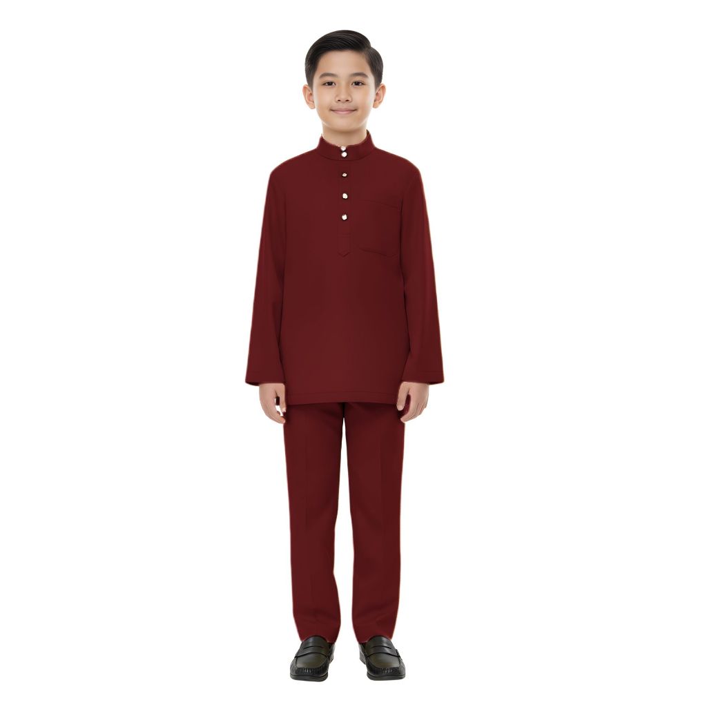 KAMDAR Electra Modern Cekak Musang Budak Lelaki Baju Melayu