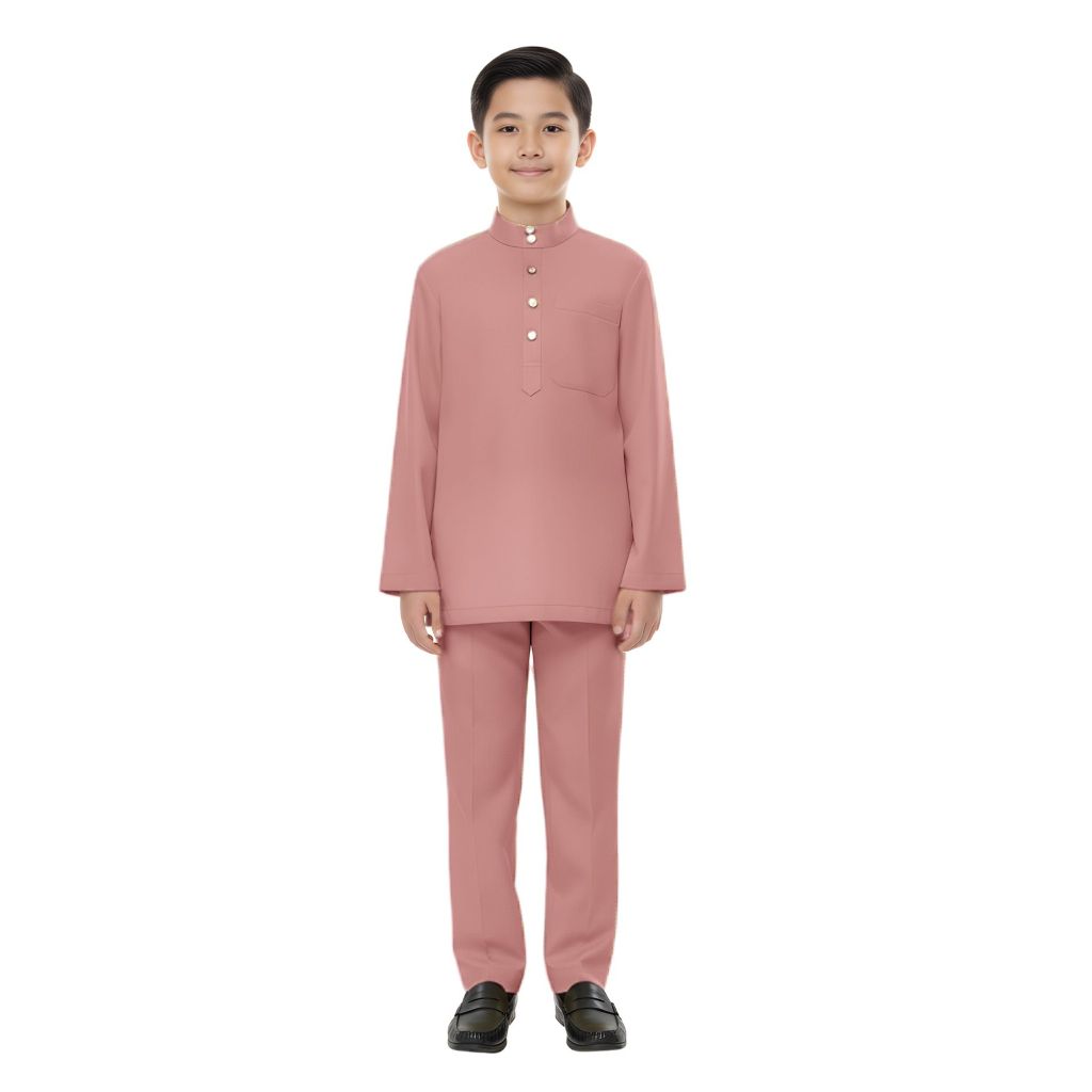 KAMDAR Electra Modern Cekak Musang Budak Lelaki Baju Melayu