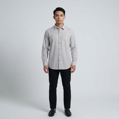KAMDAR Ariel Executive Stripe Shirt Lelaki | Kemeja Lengan Panjang Stripe | Smart Formal Office | M-5XL