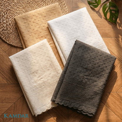 KAMDAR - Seri Dahlia Chikan PC Embroidery 44" (2m, 4m)