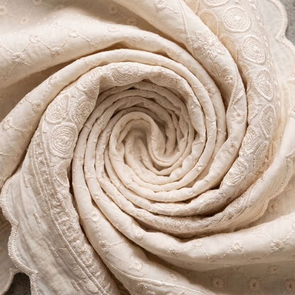 KAMDAR - Seri Dahlia Chikan PC Embroidery 44" (2m, 4m)