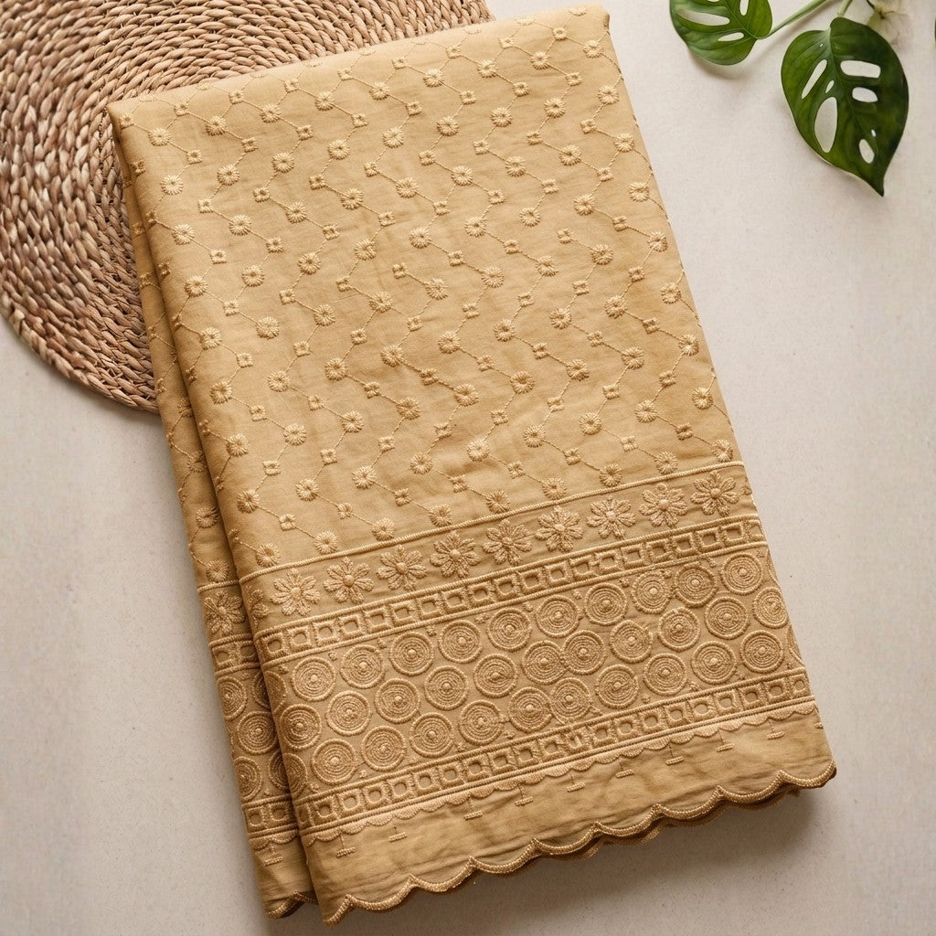 KAMDAR - Seri Dahlia Chikan PC Embroidery 44" (2m, 4m)