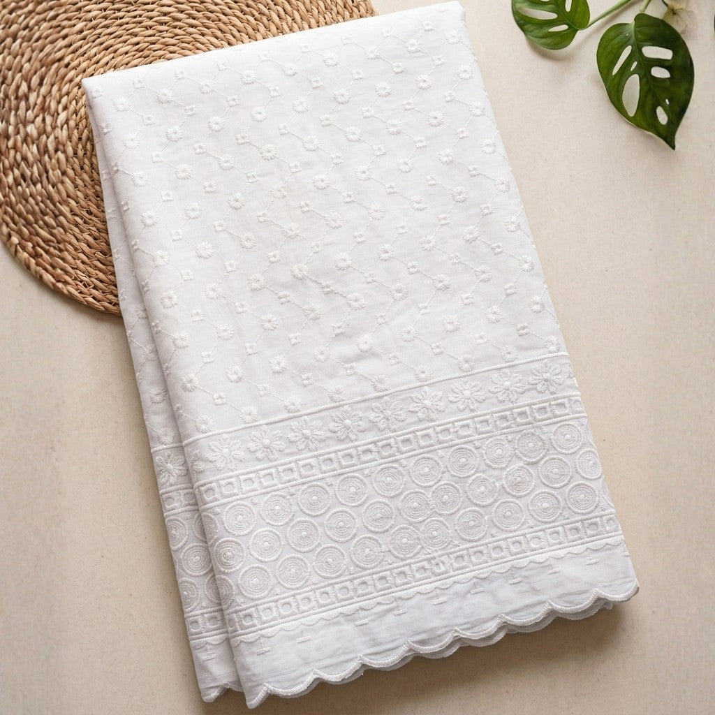 KAMDAR - Seri Dahlia Chikan PC Embroidery 44" (2m, 4m)