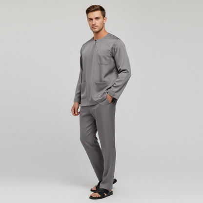Elmeno Baju Melayu Teluk Belanga – Tema Hitam & Putih
