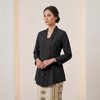 KAMDAR Ayu Embroidery Kebaya Top | Kebaya Sulam Cotton Elegan | Raya & Kenduri | Saiz 38-46