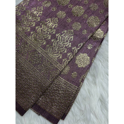KAMDAR Songket Viral Cyberpunk Gold Bidang 44" Open Meter (Kain Ela) - Ironless & Tak Jarang