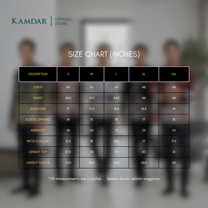 KAMDAR – Seroja Batik Shirt Comfort Fit Long Sleeves | Corak Bunga Peoni