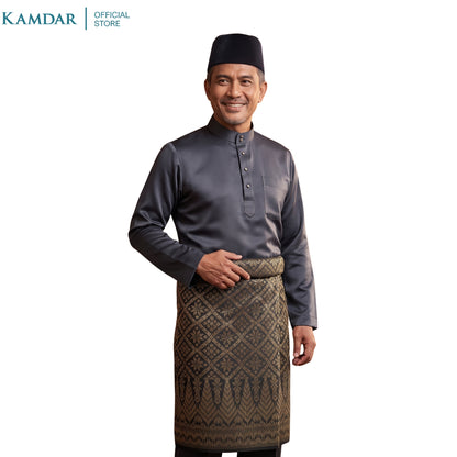 KAMDAR – Bunga Tanjung Songket Metallic Kain Pasang | Songket Tradisional Berkualiti – 2M/4M