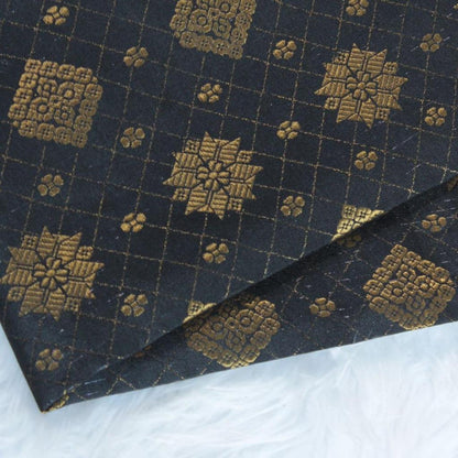 KAMDAR Songket Pagoda One Side Border Bidang 44" Open Meter (Kain Ela) - Ironless & Tak Jarang