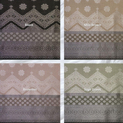 KAMDAR Srikandi Cahaya Metallic Songket | Kain Songket Berkilat Ironless Tak Jarang | Bidang 44
