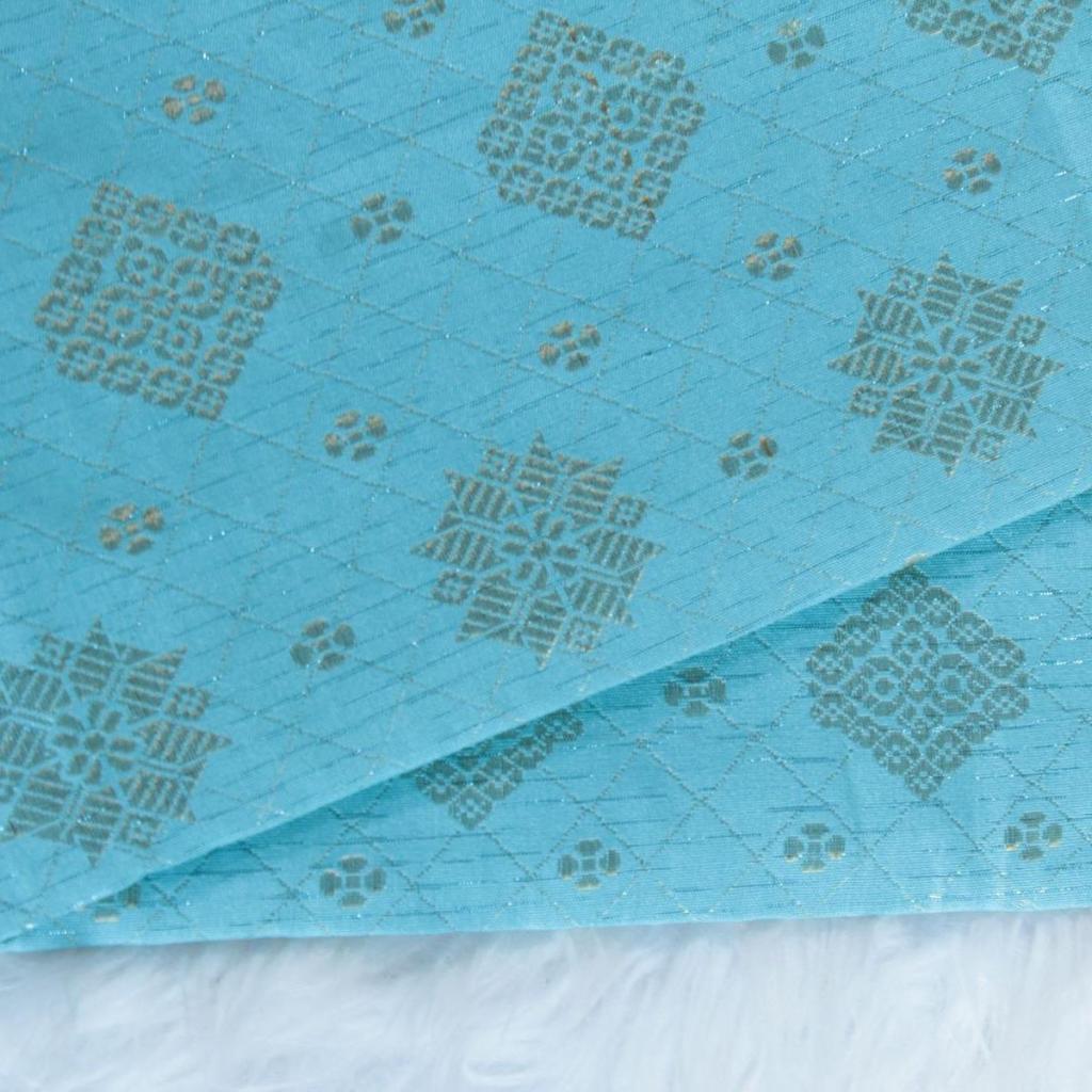 KAMDAR Songket Pagoda One Side Border Bidang 44" Open Meter (Kain Ela) - Ironless & Tak Jarang