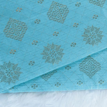 KAMDAR Songket Pagoda One Side Border Bidang 44" Open Meter (Kain Ela) - Ironless & Tak Jarang