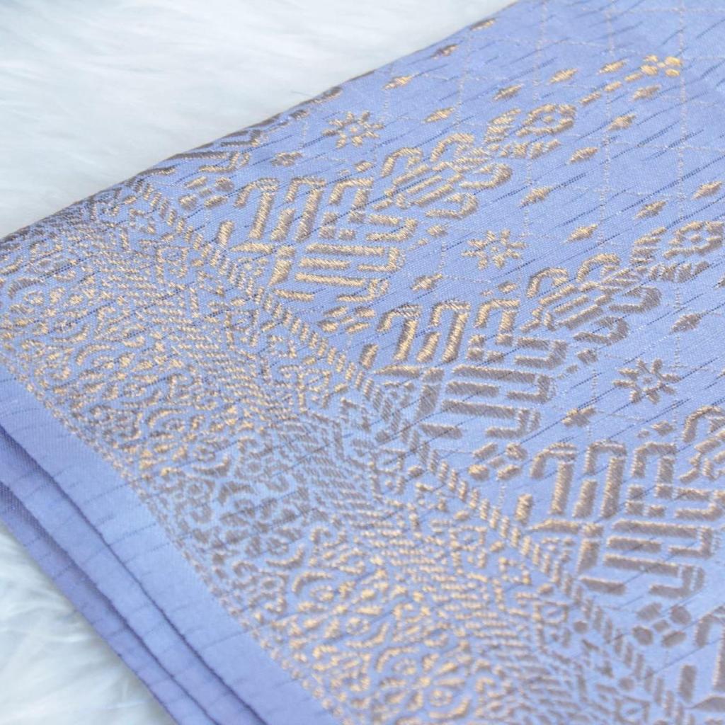 KAMDAR Songket Pagoda One Side Border Bidang 44" Open Meter (Kain Ela) - Ironless & Tak Jarang