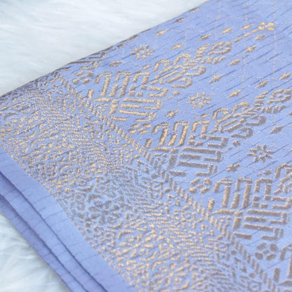KAMDAR Songket Pagoda One Side Border Bidang 44" Open Meter (Kain Ela) - Ironless & Tak Jarang